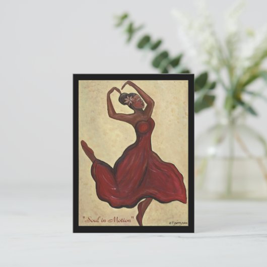 Soul in Motion Briefkaart (Staand voorkant)