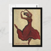 Soul in Motion Briefkaart (Voorkant / Achterkant)