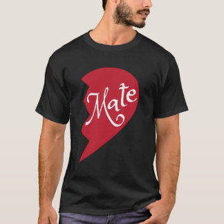 Soul Mate Lange Mouw Shirten Matching Paar Outfi T-shirt