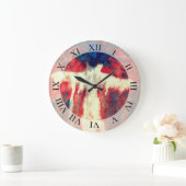 Soul nog steeds Abstracte kunst wandklok Grote Klok (Huis)