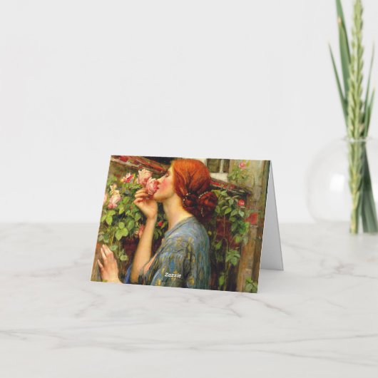 Soul of the Rose John William Waterhouse Bedankkaart (Achterkant)