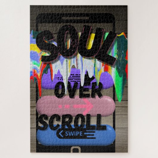 Soul Over Scroll Inspirerend puzzel Legpuzzel (Verticaal)
