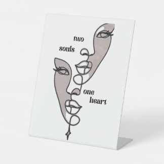 soul reclamebord met voetstuk