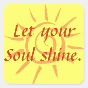 Soul Shine Vierkante Sticker