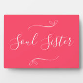 Soul Sister Hot Pink Modern Minimum Fotoplaat (voorkant)