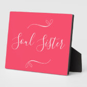 Soul Sister Hot Pink Modern Minimum Fotoplaat (Zijkant)