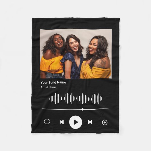 Soul Sisters Aangepaste Song Code Beste Vriend BFF Fleece Deken (Voorkant)