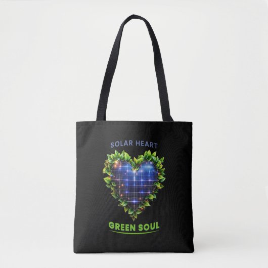 Soul solaire Coeur Vert - Sac fourre-tout Solarpun (Devant)