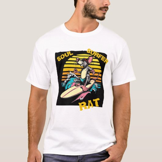 'SOUL SURFER RAT' T-SHIRT (Voorkant)
