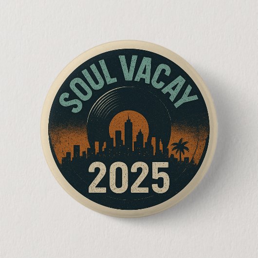 Soul Vacay 2025 Logo Button (Voorkant)