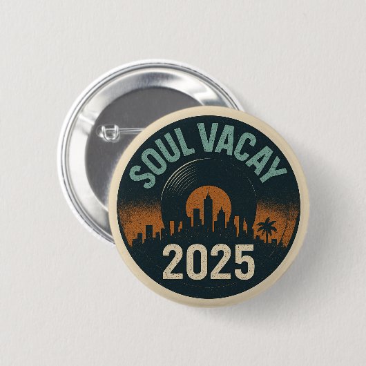 Soul Vacay 2025 Logo Button (Voorkant /achterkant)