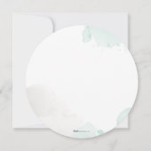 Soula Round Baptism Invitation Kaart (Achterkant)