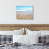 Soulac Sur Mer Beach | Kustkust in Frankrijk Canvas Afdruk (Insitu (Slaapkamer))