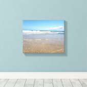 Soulac Sur Mer Beach | Kustkust in Frankrijk Canvas Afdruk (Insitu (Houten vloer))