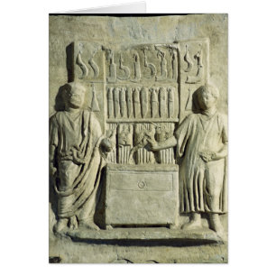 Soulagement dépeignant un magasin de couverts