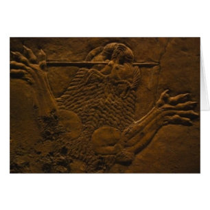 soulagement en pierre assyrien dans le mesopotamia