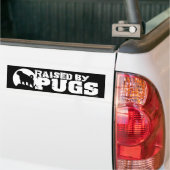 SOULEVÉ PAR CARLINS autocollant pare-chocs noir (Sur camion)