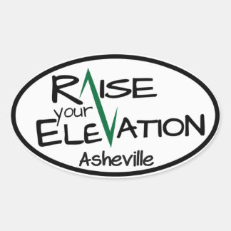 Soulevez votre altitude - Asheville - autocollant