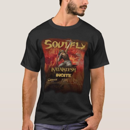 SOULFLY TOUR 2018 - 2019 VOORUIT T-SHIRT (Voorkant)