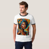 Soulful Afrocentric Jazz Singer Tshirt (Devant entier)