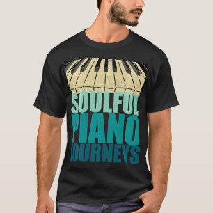 Soulful Piano Journeys Piano toetsen  kleuren T-shirt