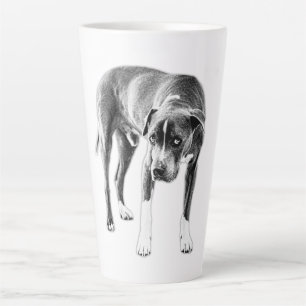 Soulful Pitbull Mix in vet monochroom Latte Mok