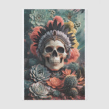 Soulful Warrior, Indiaanse Gothic Skull