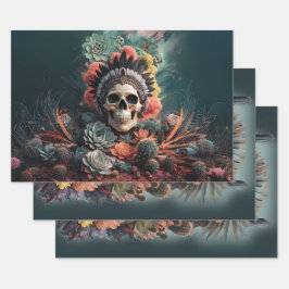 Soulful Warrior, Indiaanse gotiek Inpakpapier Vel