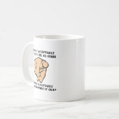 Souligner Idiots drôle Mug (Devant gauche)