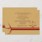 Souligner le Faire-part de diplôme de la faculté d (Devant / Derrière)