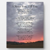 Soulmate California Sunset Photo Plaque (Devant)