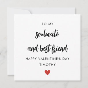 Soulmate En Beste Vriend Valentijnsdag Kaart