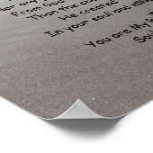 Soulmate Footprint Poster with Poem (Hoek)