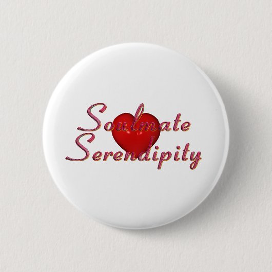 Soulmate Serendipiteit Buttonnen Ronde Button 5,7 Cm (Voorkant)