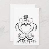 Soulmate Union-uitnodiging Save The Date (Voorkant / Achterkant)