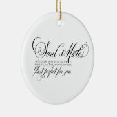 Soulmaten voor kerstversiering keramisch ornament (Rechts)