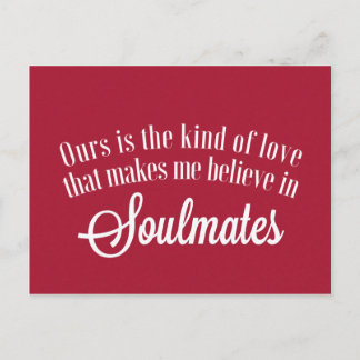 Soulmates-Briefkaart Briefkaart