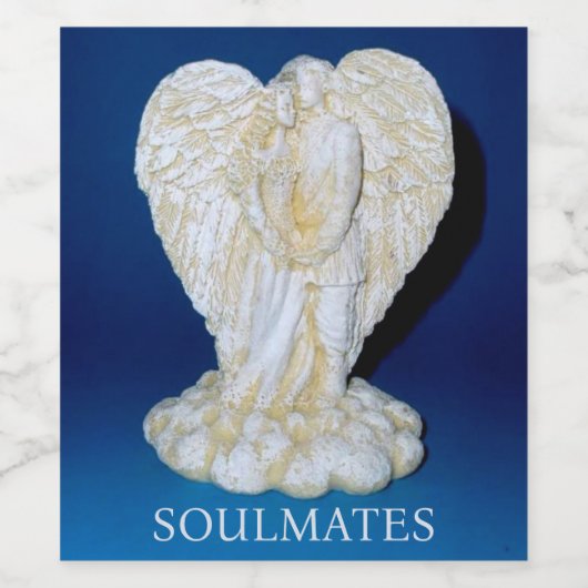 SOULMATES - Étiquette de vin (Étiquettes simples)