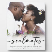 Soulmates Gezegde Script Foto Fotoplaat (Voorkant)