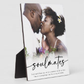 Soulmates Gezegde Script Foto Fotoplaat (Zijkant)