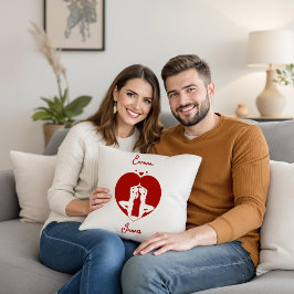 Soulmates in Harmony Gepersonaliseerd Sierkussen