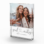 Soulmates Script Best Friends Gift Photo Keepomwil Fotoblokken (Rechts)