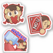 Soulsa Emote stickers (Voorkant)