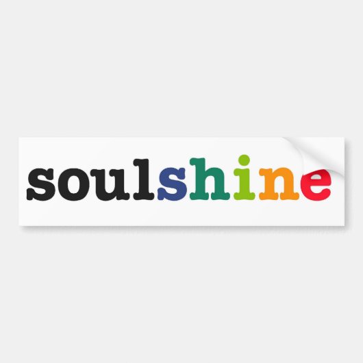 soulshine bumpersticker (Voorkant)