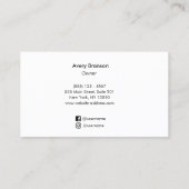 Sound Bath Therapy Gong Logo Visitekaartje (Achterkant)