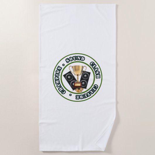 SOUND CLASH- Serviette de plage (Devant)