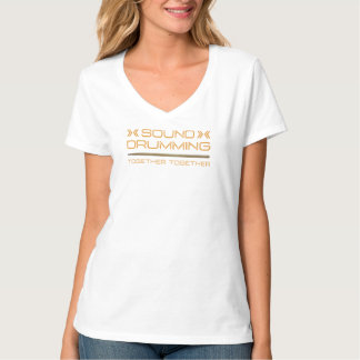 Sound Drumming Together Together T-shirt voor vrou