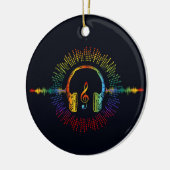 Sound Engineer Audio Wave Audio Engineer Muziek Keramisch Ornament (Links)