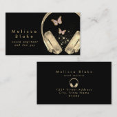 Sound Engineer Butterflies Dee Jay visitekaartje (Voorkant / Achterkant)