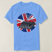 Sound Engineer UK Vlag Britse muzikant T-shirt (Design voorkant)